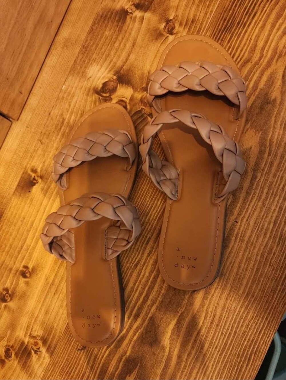 Beige/Taupe Women's Braided Sandal - Size 8.5